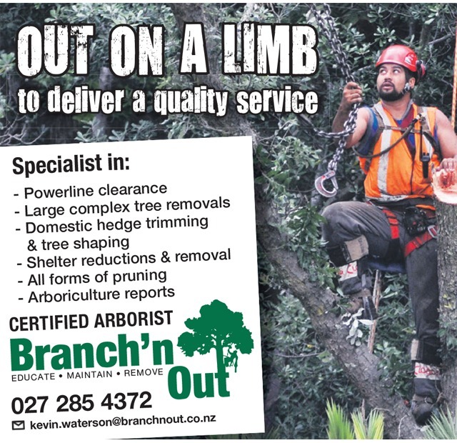 Branch'n Out Tree Services - Opotiki College - June 24
